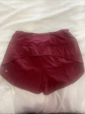 Lululemon athletica Burgundy Speed Up Athletic Shorts